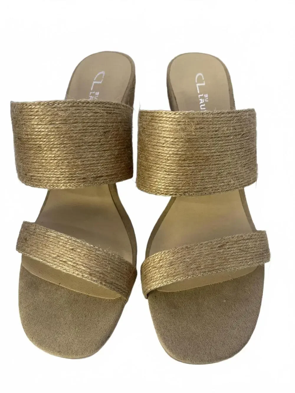 Chinese Laundry Jute Wedge Sandals Women's Size 8.5 Beige CL by Laundry NWOT